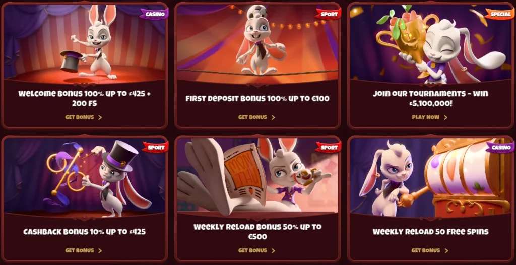 Magius Casino bonuses