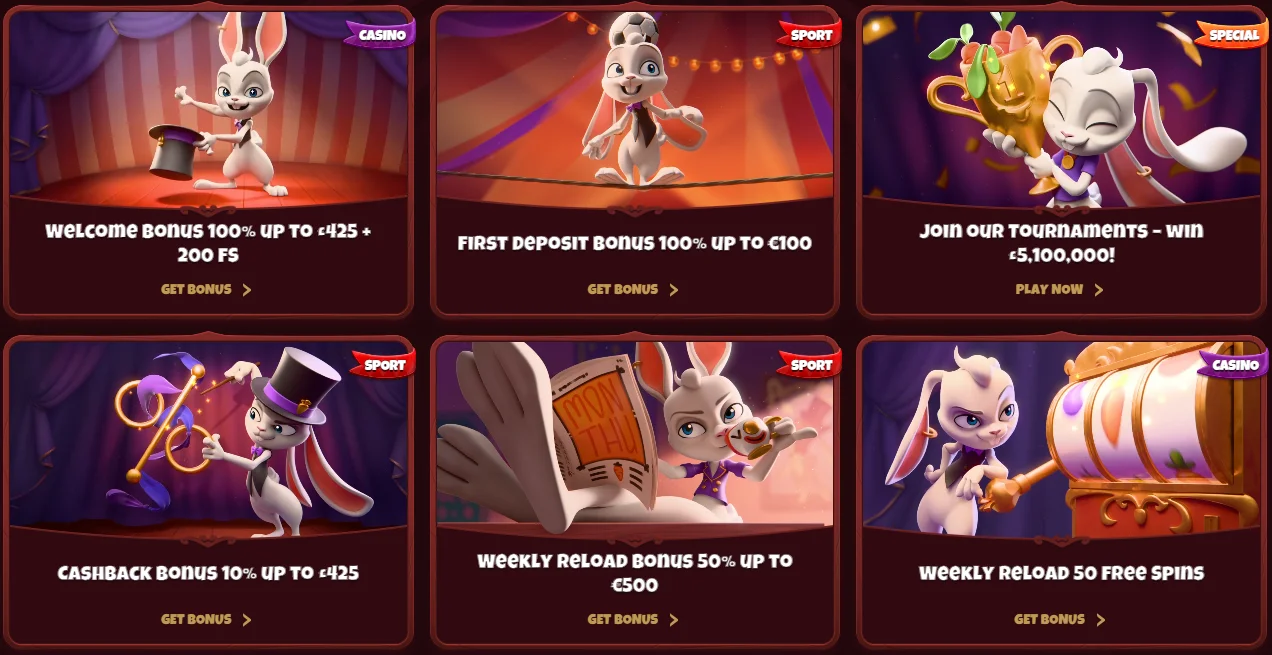 Magius Casino bonuses